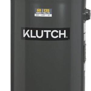 Klutch 60-Gallon Vertical Air Compressor, Single-Stage, 3.7 HP, 230V