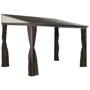 Sojag 500-9165470 10 x 12 ft. Portland No. 53 Wall Gazebo Steel Roof